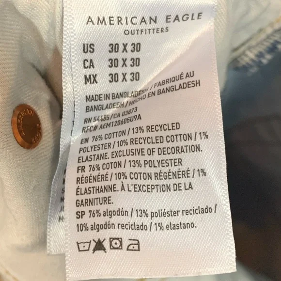 American Eagle Jeans Athletic Straight Airflex - Picture 9 of 9